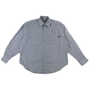 Vintage Too Cute Peanuts Snoopy Woodstock Button Up Shirt USA Size Large